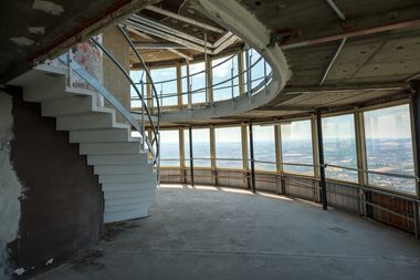 Die ehemaligen Restaurantebene im Dresdener Fernsehturm ist vielleicht schon bald wieder für die Öffentlichkeit zugänglich