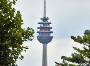 Blick auf die Kanzel des Nürnberger Fernsehturms