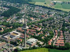 Drone pictures of the Münster television tower